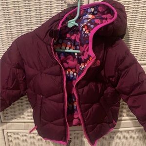 2T reversible North Face puff jacket